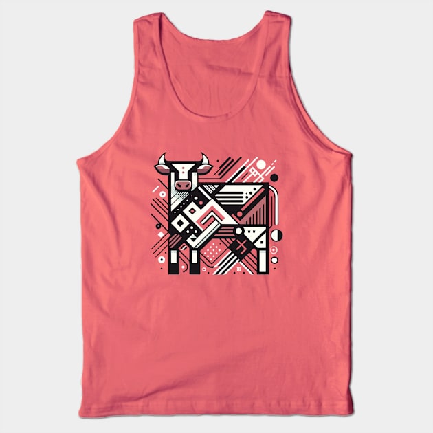 Abstract Animal Cow 2 Tank Top by sapphire seaside studio